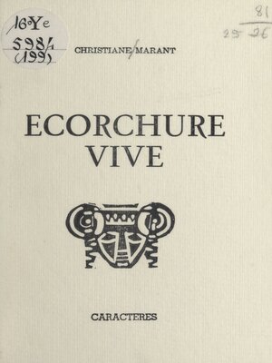 cover image of Écorchure vive